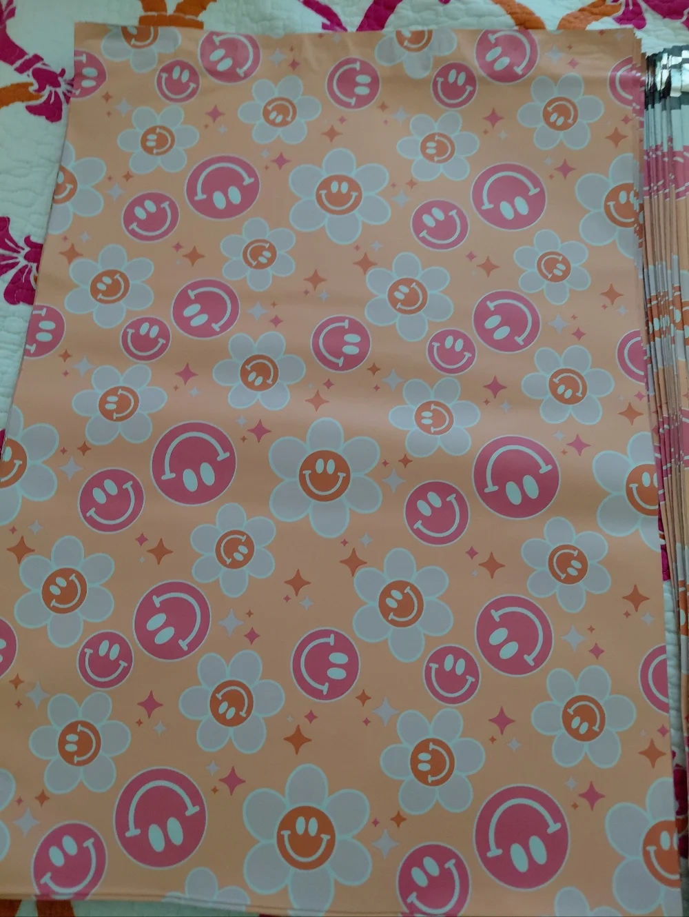 15ct. 14.5x19 Polymailers Random Thank You Cards And Stickers